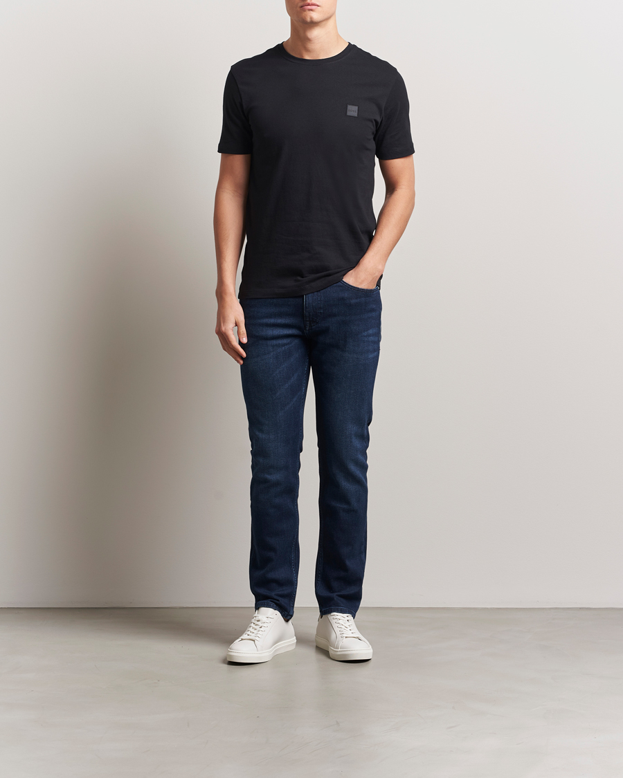 Herren | T-Shirts | BOSS ORANGE | Tales Logo Crew Neck T-Shirt Black