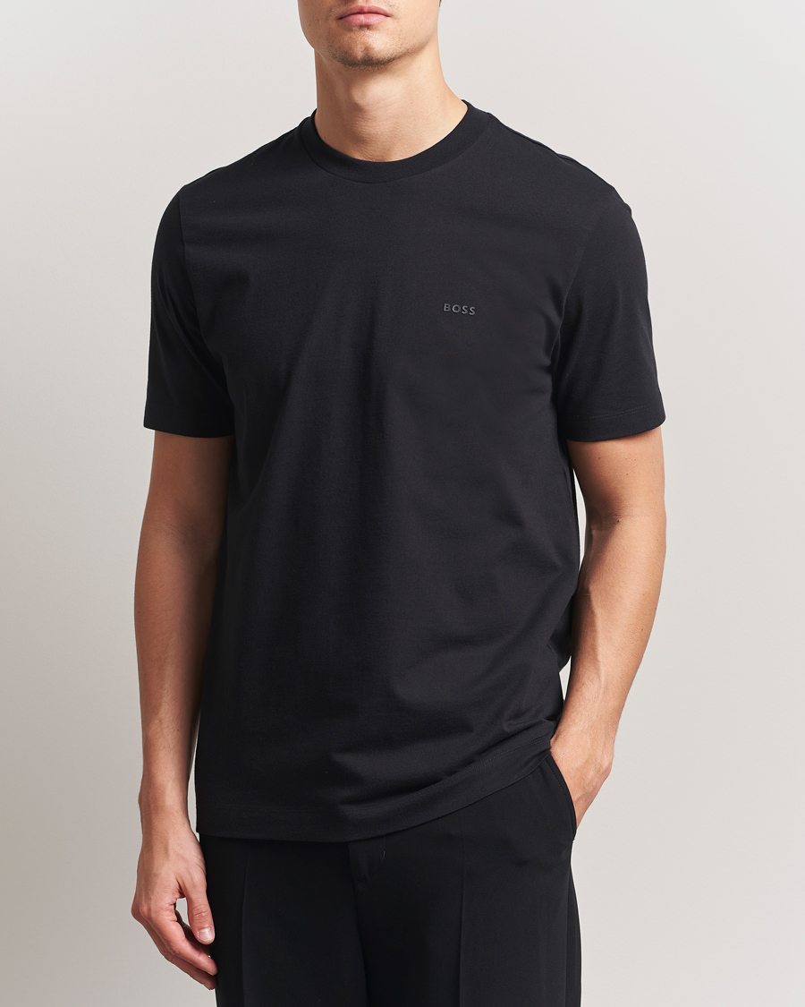 Herren | T-Shirts | BOSS BLACK | Thompson Crew Neck T-Shirt Black
