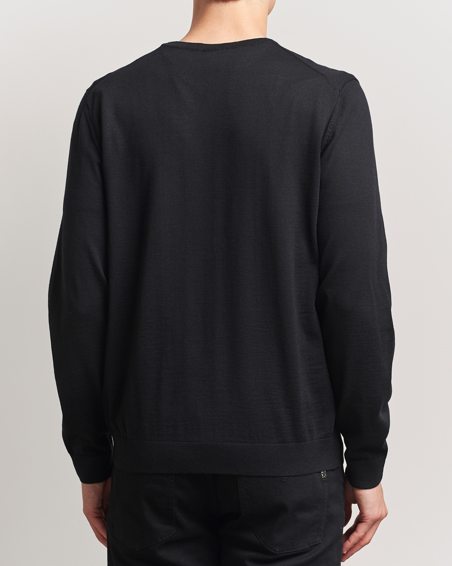 Herren | Pullover | BOSS BLACK | Melba Wool V-Neck Pullover Black