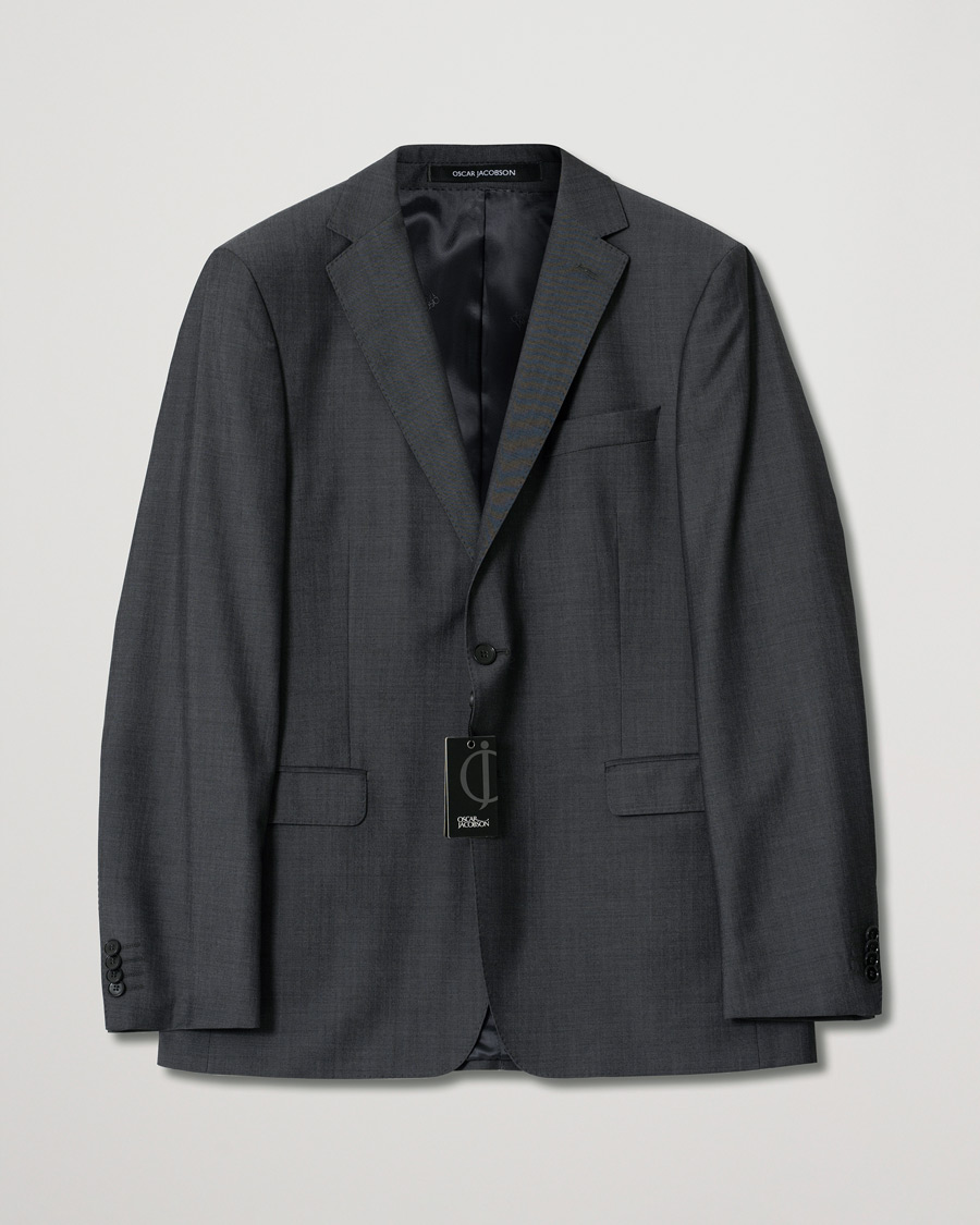 Herren | Pre-owned Sakkos | Pre-owned | Oscar Jacobson Fuego Blazer Wool Dark Grey
