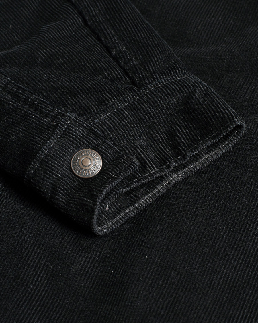 Herren | Levi's Type III Sherpa Corduroy Trucker Black | Pre-owned | Levi's Type III Sherpa Corduroy Trucker Black