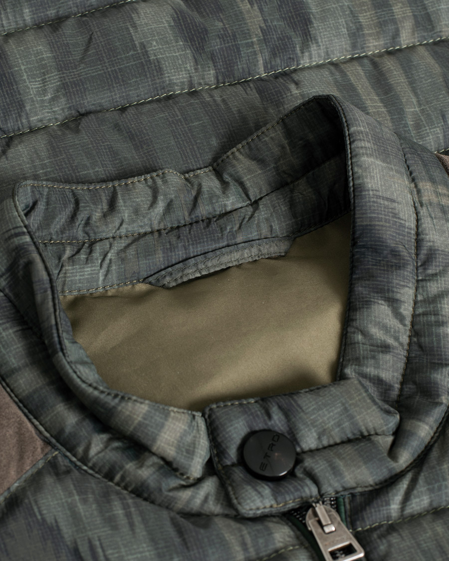 Herren | Pre-owned Jacken | Pre-owned | Etro Printed Nylon Jacket Dark Green