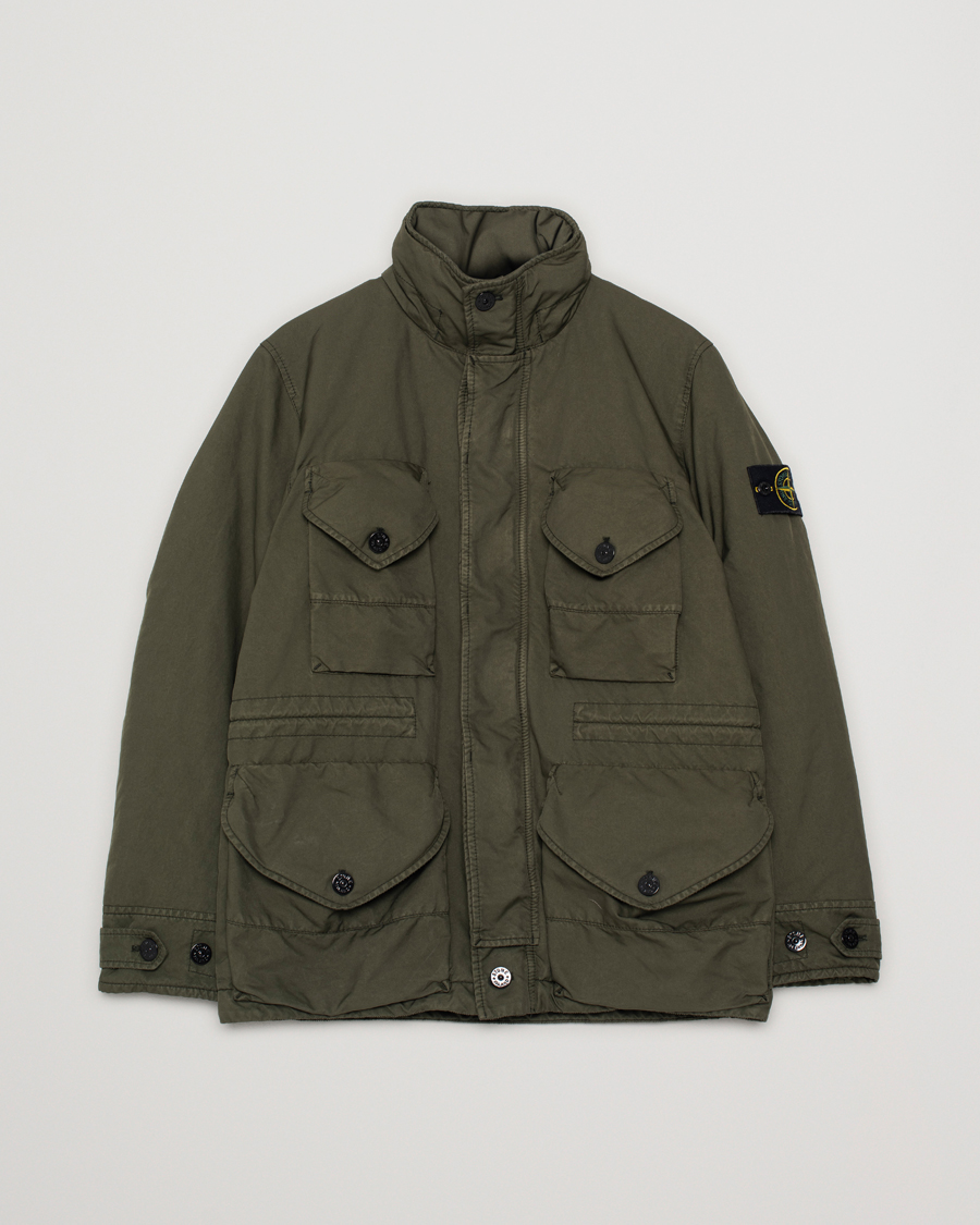 Herren | Jacken | Pre-owned | Stone Island David-TC Padded Field Jacket Olive