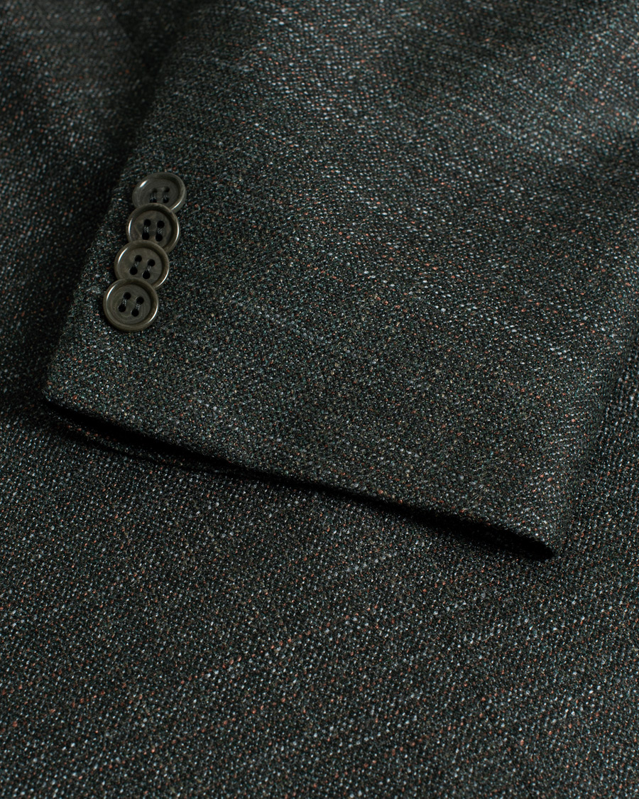 Herren | Sakkos | Pre-owned | Canali Silk/Cashmere Blazer Green Melange 50