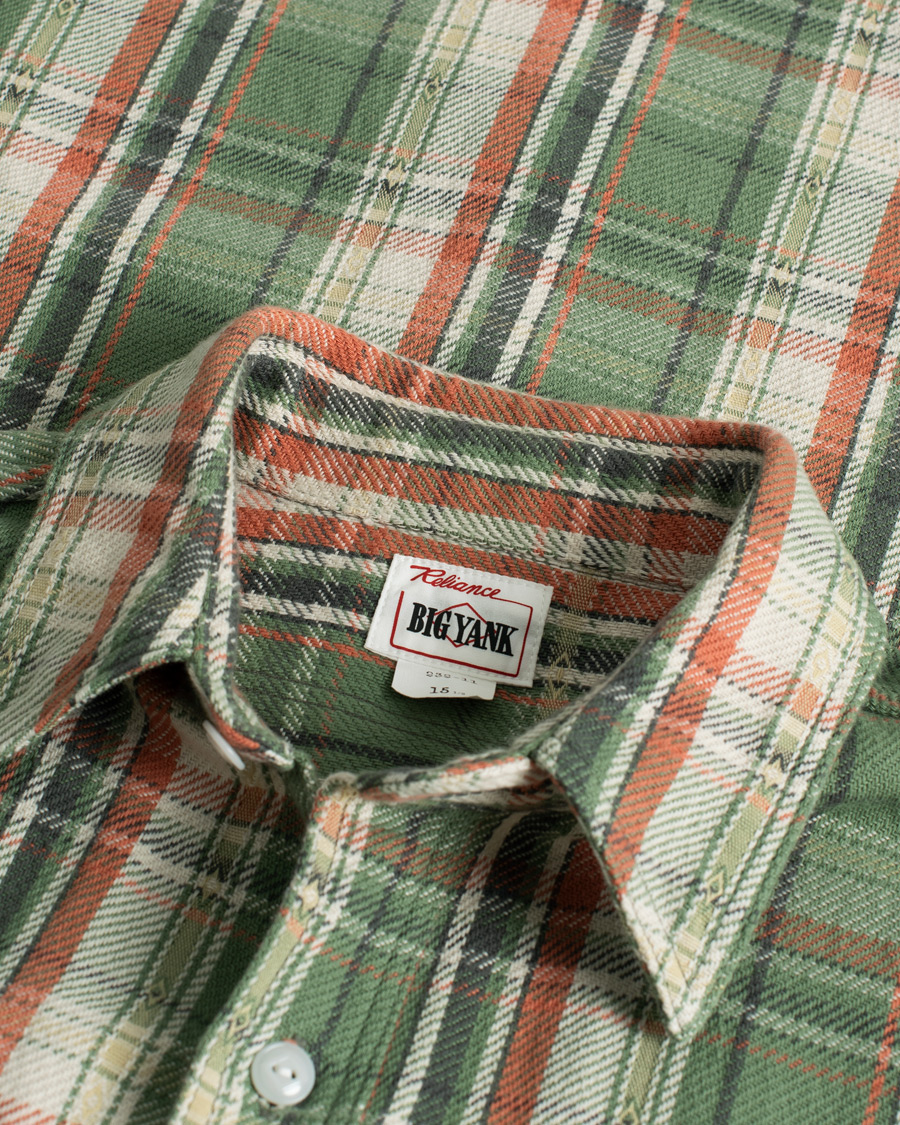Herren | Hemden | Pre-owned | Big Yank 1942 Flannel Shirt Green Check S